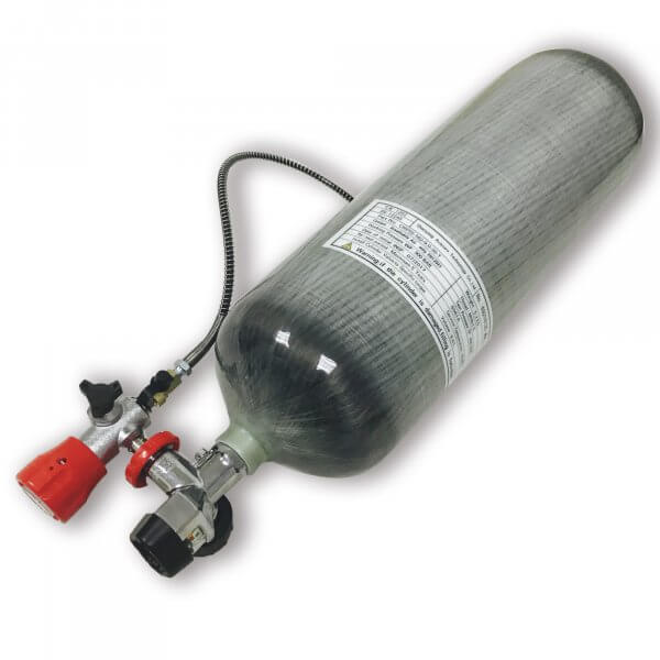 Scuba PCP Carbon Fiber Cylinder Air Tank 9L CE Cylinder Pressure 30Mpa 4500Psi 