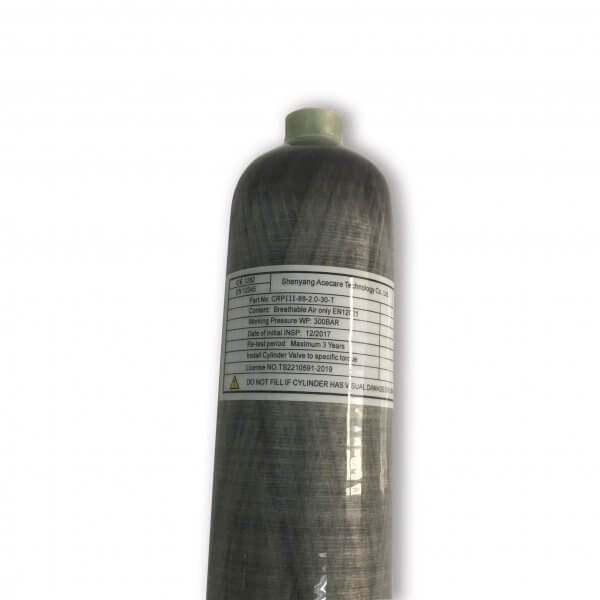 Acecare PCP Air Rifle 2L CE 300Bar Carbon Fiber Scuba Tank PCP Bottle M18*1.5