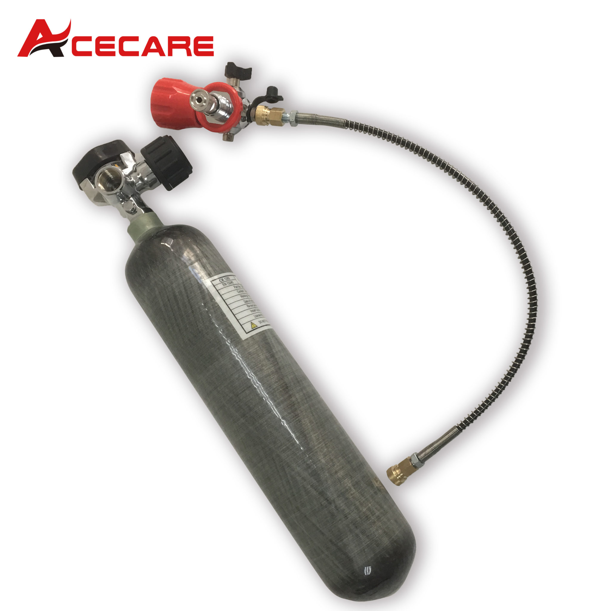 2L CE PCP Air Gun Carbon Fiber Cylinder Paintball Tank Diving | Acecare