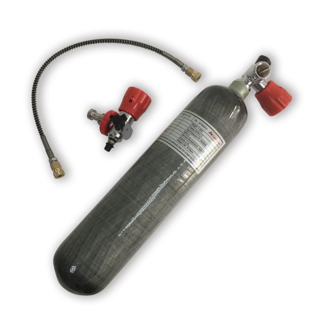 Gas cylinder 2L SCUBA diving cylinder 300bar airforce condor paintball ...