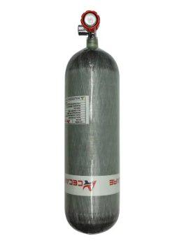 6.8L CE carbon fiber cylinder air tank with valve for paintball refilling