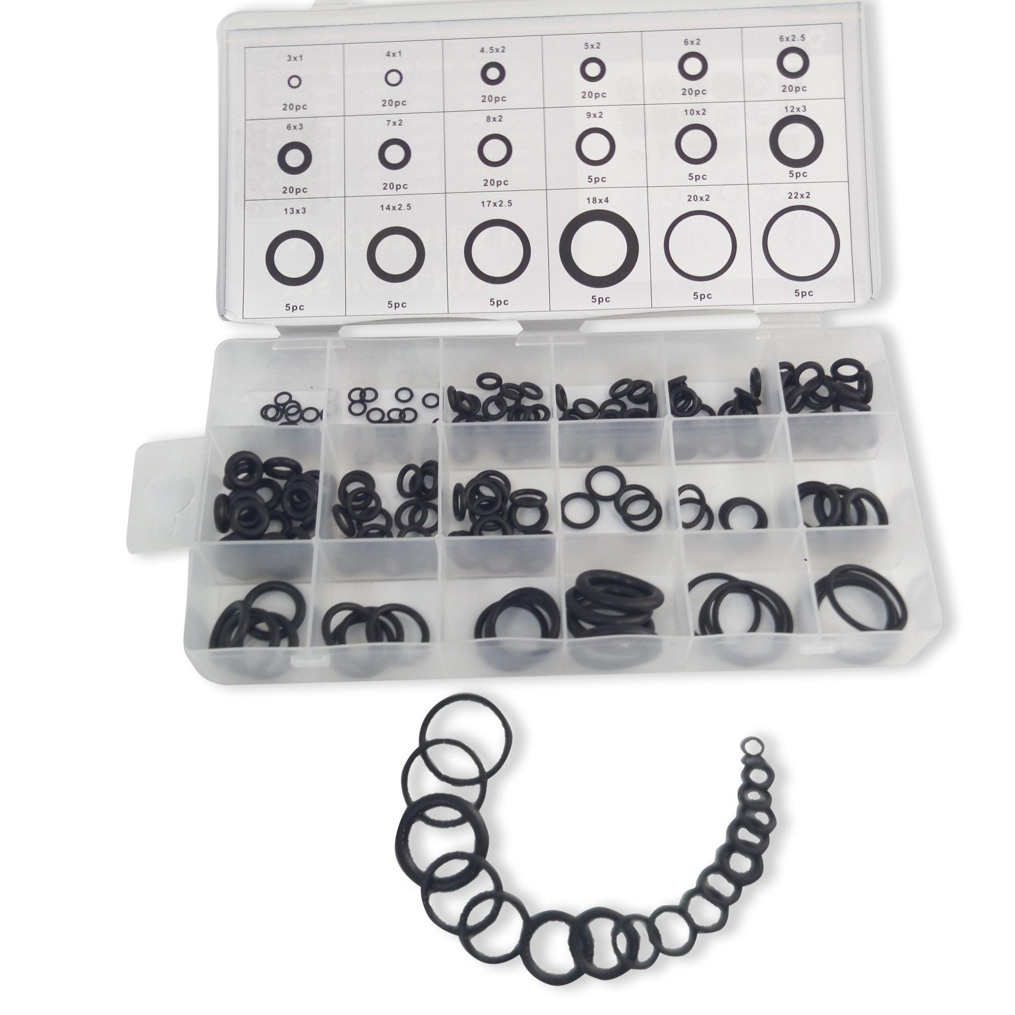 New 407pc Rubber O Ring Rings Assortment Plumbing Paintball Hydraulics Air Gas 