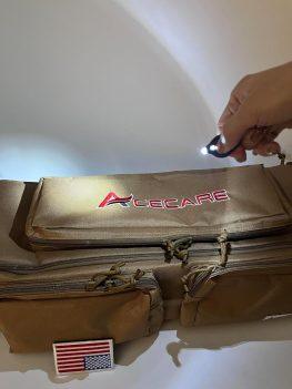 Acecare New Khaki Multipocket Cylinder Bag for 6.8L 9L 12L Carryable Backpack with Velcro and Small Light Key Chain