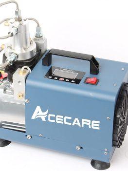 Acecare Blue Digital 300Bar 4500psi HPA Compressor for Paintball Tank Breathing Scuba Tank